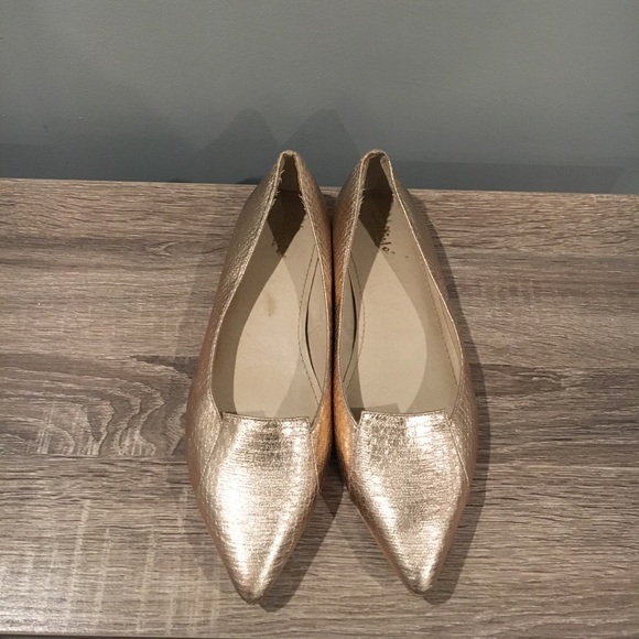 Callisto Shoes - Callisto of California rosegold flats